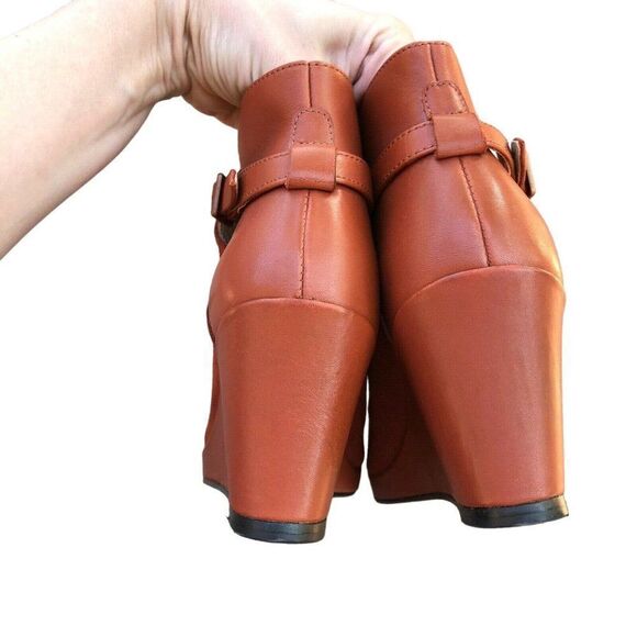 WOLVERINE Socialite Samantha Pleet 1000 mile Wedge Suede Ankle Boot - Picture 5 of 8